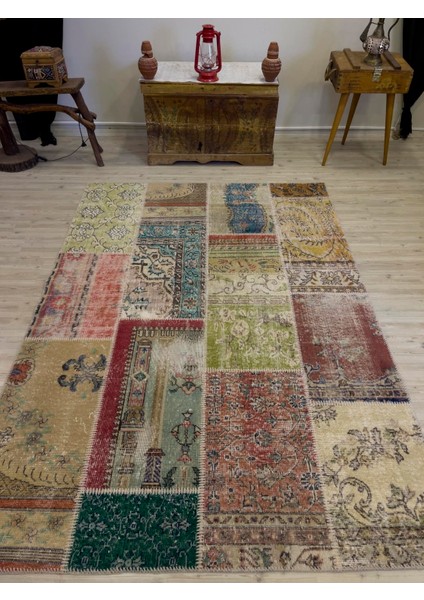 Patchwork Desenli El Yapımı Halı 161 x 231 cm 4038 modelleri