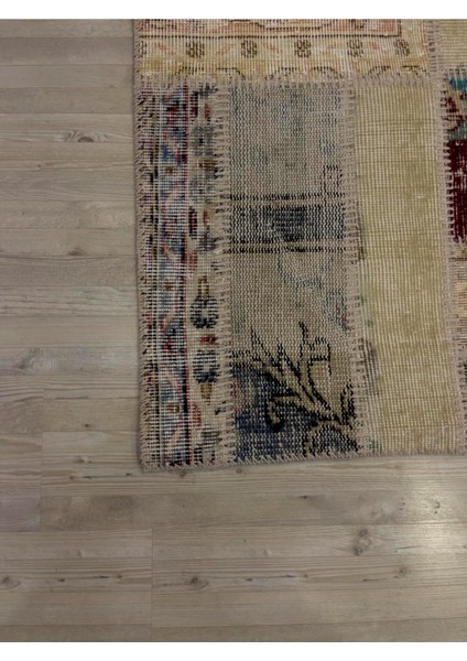 El Dokuma Eskitme Özel Patchwork Halı 162 x 237 cm 4045