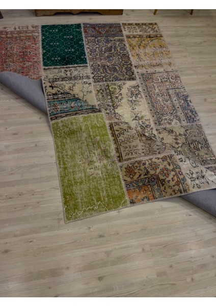 Patchwork Desenli El Yapımı Halı 160 x 234 cm 4050 fırsatları