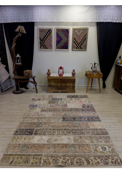 Eşsiz El Dokuma Patchwork Halı 165 x 235 cm 4051