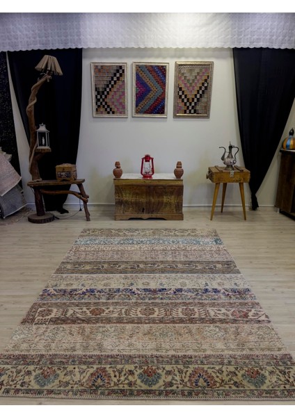 El Yapımı Patchwork Elegan Tasarım Halı 160 x 231 cm 4052