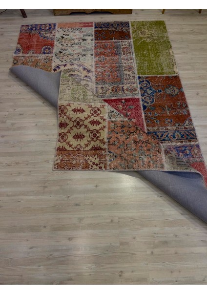 Eşsiz Klasik Gereçk Özel Patchwork Halı 162 x 233 cm 4053