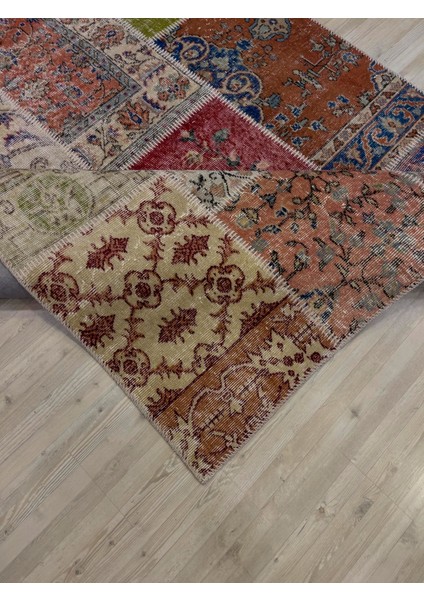 Eşsiz Klasik Gereçk Özel Patchwork Halı 162 x 233 cm 4053