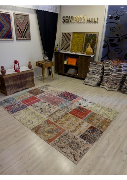 Sempati Halı Modern Eşsiz Özel Patchwork Halı 161 x 233  cm  4059