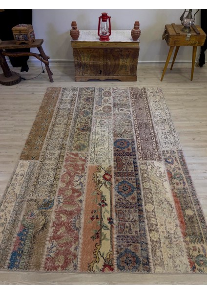 Modern Eşsiz Özel Patchwork Halı 161 x 231 cm 4061