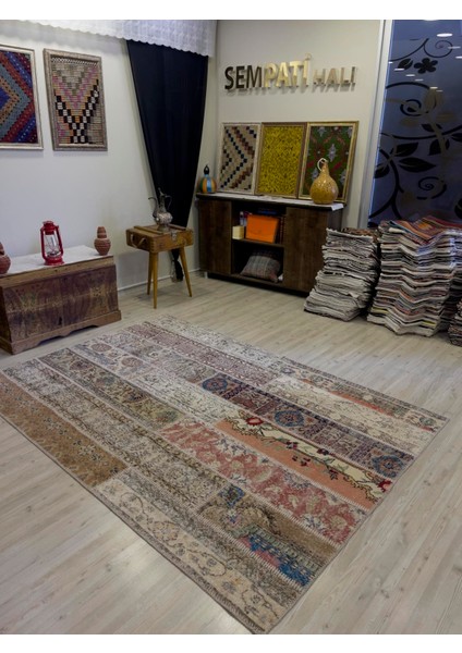 Modern Eşsiz Özel Patchwork Halı 161 x 231 cm 4061