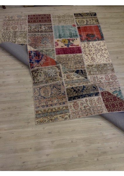 Eşsiz El Dokuma Patchwork Halı 161 x 235 cm 4063 fiyatları