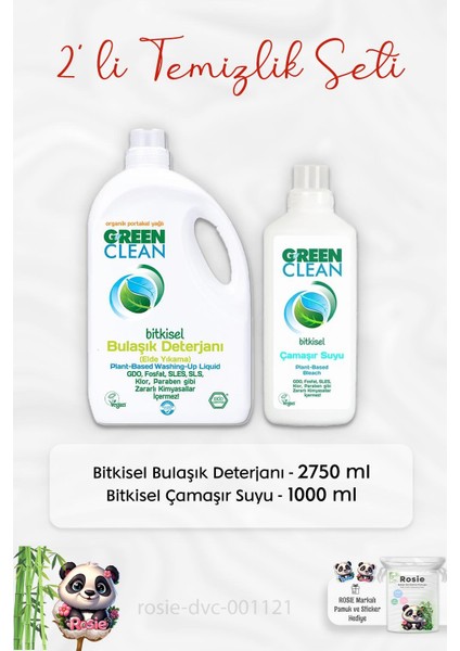 Bulaşık Deterjanı Elde Yıkama 2750 ml, Çamaşır Deterjanı 1 Lt ve Rosıe