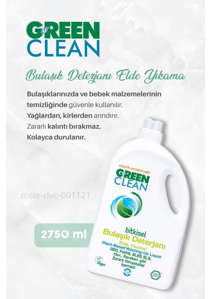 Bulaşık Deterjanı Elde Yıkama 2750 ml, Çamaşır Deterjanı 1 Lt ve Rosıe
