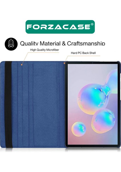 Samsung Galaxy Tab S9 Fe 10.9 Inch X510 ile Uyumlu 360 Derece Döner Standlı Kılıf - FC012