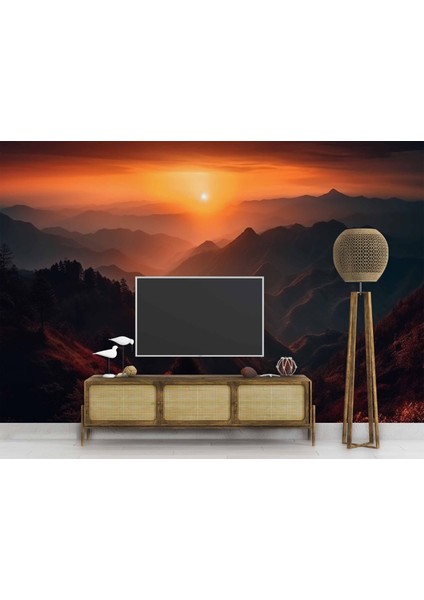 Dağda Günbatımı Manzaralı modelleri