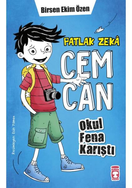 Patlak Zeka Cemcan - Okul Fena Karıştı (Fleksi Cilt) - Birsen Ekim Özen