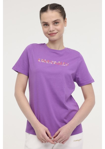 Wl Venus 11MD1052 4fx Lila Kadın Kısa Kol T-Shirt