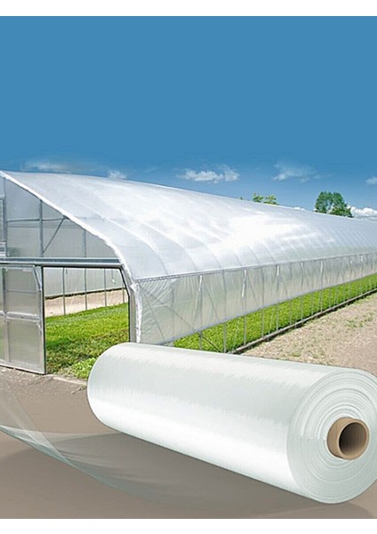 Sera Naylonu 8x15 mt Sera Uzun Ömürlü Koruma: 250 Mikron UV + EVA Katkılı Şeffaf Naylon Örtü