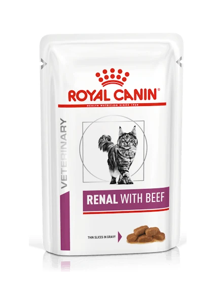 Royal Canin Renal With Beef Kedi Yaş Maması 12 x 85GR