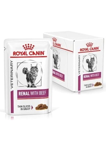 Royal Canin Renal With Beef Kedi Yaş Maması 12 x 85GR