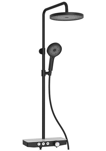 Bold Bataryalı Duş Ünitesi - Sıyah