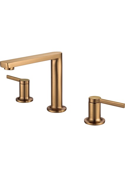 Bold 3 Delıklı Lavabo Bataryası - Altın