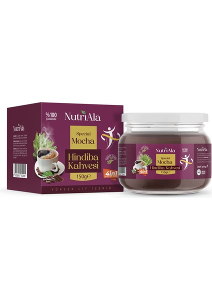 Nutri Ala Hindiba Kahvesi  Moca (Inülin,lif,detoks) 150 gr