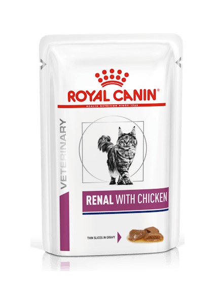 Royal Canin Renal With Chicken Tavuklu Kedi Yaş Maması 12 x 85GR