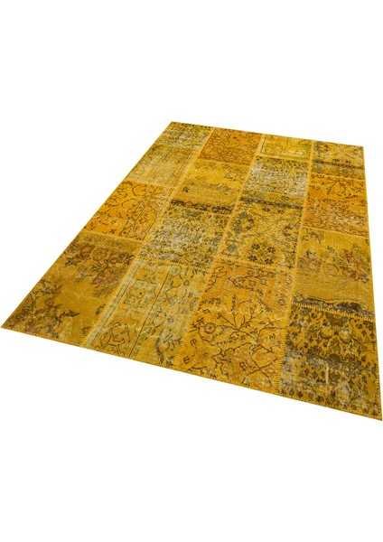 Doğal Kök Boya El Dokuma Patchwork Halı Yeşil fiyatları