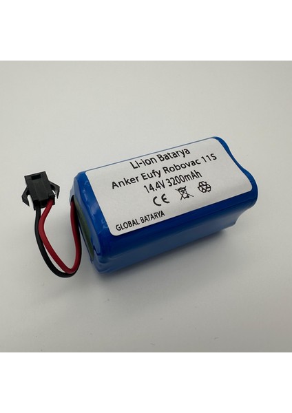 Global Batarya Anker Eufy 11S Uyumlu Akıllı Robot Süpürge Bataryası 14.4V 3200MAH Pil