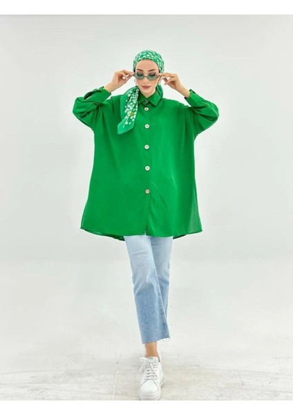 Ayrobin Tesettür Gömlek Büyük Beden