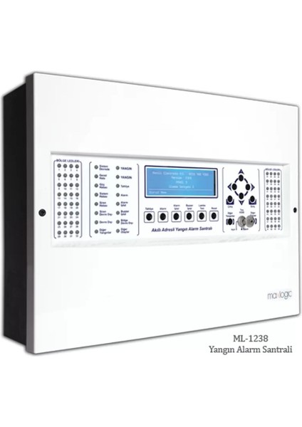 ML-1233.N/M Akıllı Adresli Yangın Alarm Santralı, 3 Çevrim, 381 Adres Network, Marin Sertifikalı