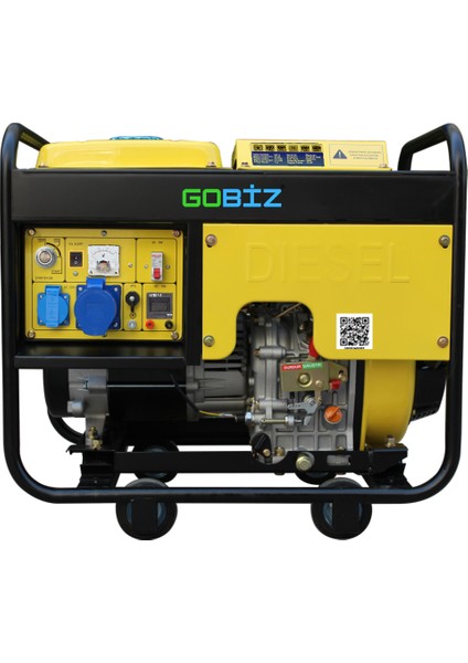 Go Biz 6,9 Kva Jeneratör Go-Dm6 Monofaze Taşınabilir Dizel Jeneratör