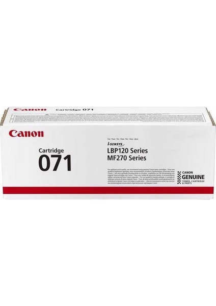 CRG-071 5645C002AA Orjinal Siyah Orjinal Toner