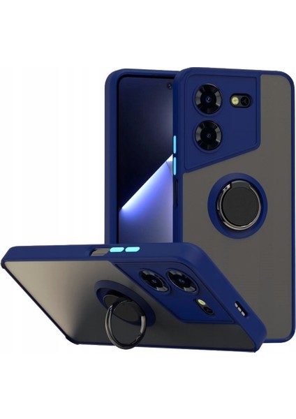 Tecno Pova 5 Pro Kılıf Montreal Yüzüklü Standlı Silikon