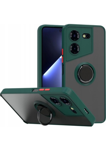 Tecno Pova 5 Pro Kılıf Montreal Yüzüklü Standlı Silikon
