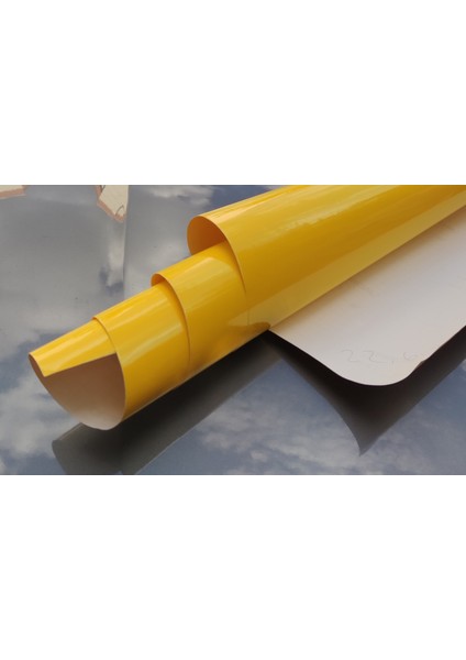 Sarı Renk Dayanıklı Araç Motor Mobilya Kaplama Folyosu (126CMx100 Cm) modelleri