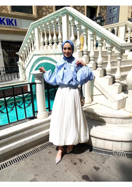 ETKB002 Arkadan Fermuarlı Balon Etek fiyatları