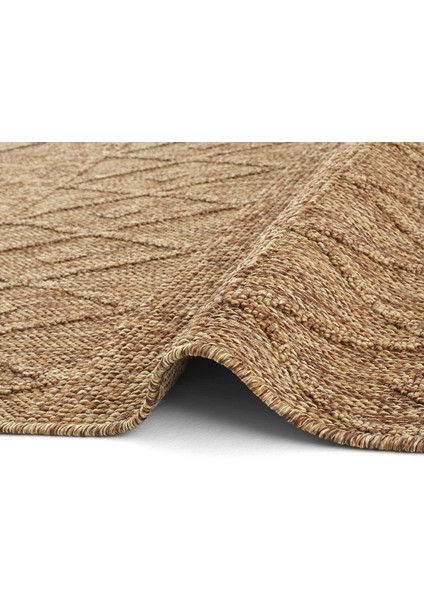Hasır 620 Kahverengi Halı İnce Halı Kilim Mutfak Halısı Kesme Halı Yolluk Yazlık Halı Balkon Halısı