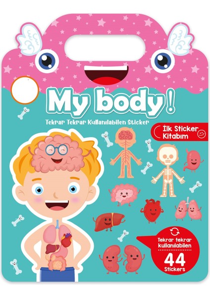 Tekrar Tekrar Kullanılabilen İlk Sticker Kitabım My Body! - Vücudum