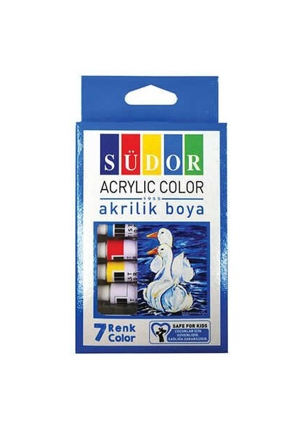 Akrilik Boya Seti 9 ml 7 Renk Tüp