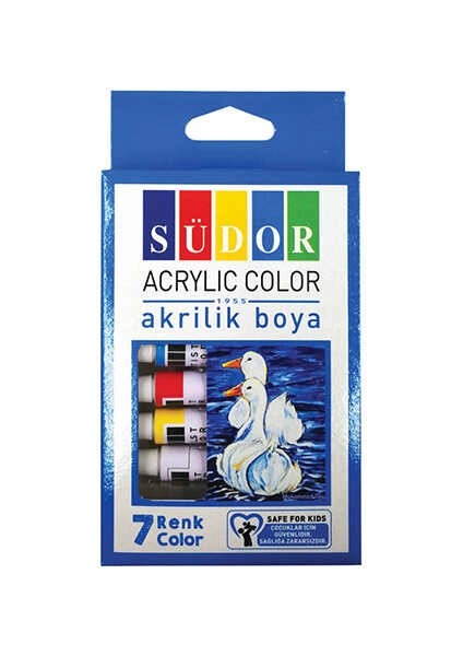 Akrilik Boya Seti 9 ml 7 Renk Tüp fiyatları
