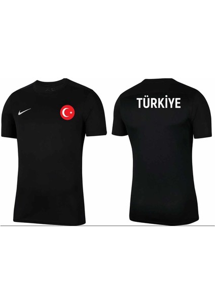 Türkiye Milli Takım Forma B-0 Erkek Tişört NKT100-SIYAH