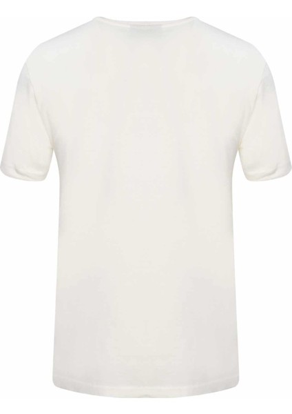 Mese Erkek Tişört 912030-9003OFF Beyaz Nefes Alabilir Kumaş ile Şık Tasarım modelleri