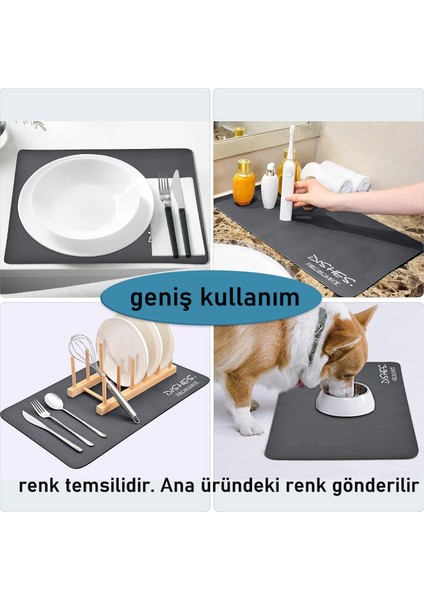 Bulaşık Durulama Kurutma Matı Süzücü Emici D.reohouri Design 720683