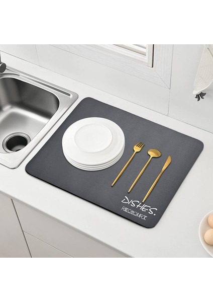 Bulaşık Durulama Kurutma Matı Süzücü Emici D.reohouri Design 720684
