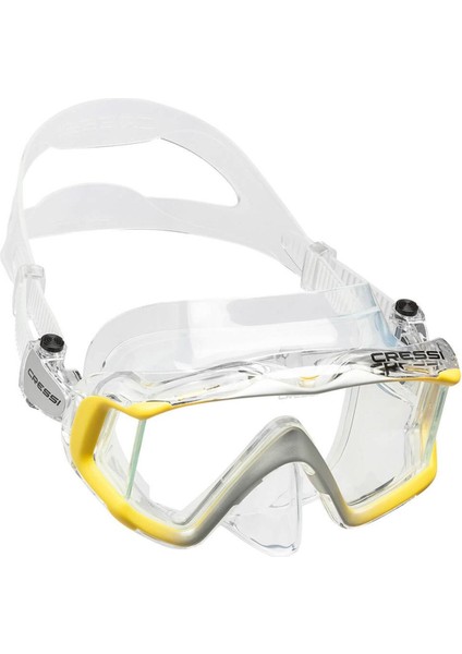 Tekno Trust Sarı Liberty Triside Dalış Maskesi Clear - Yellow