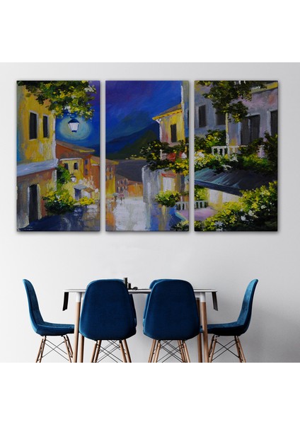 Fenerli Deniz Manzaralı Sokak, Kanvas Duvar TABLOSU-1189 modelleri