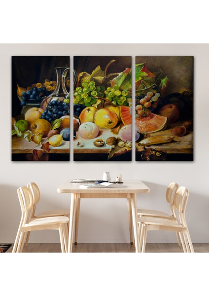 Masa Üstündaki Meyveler Yağlı Boya Görünümlü TABLO-1221 modelleri