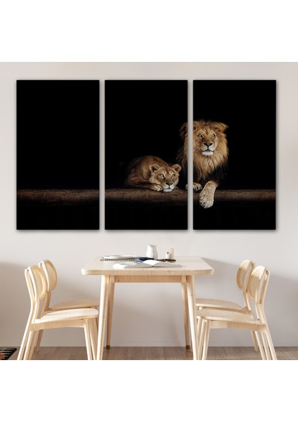 Aslanlar Dekoratif Kanvas Tablo 1151 modelleri