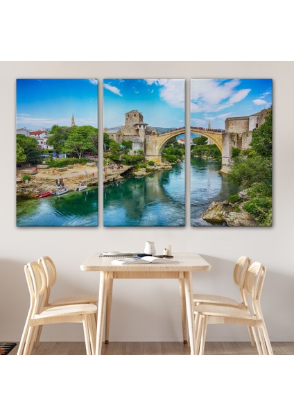 Mostar Köprüsü Kanvas Duvar TABLOSU-1115 modelleri