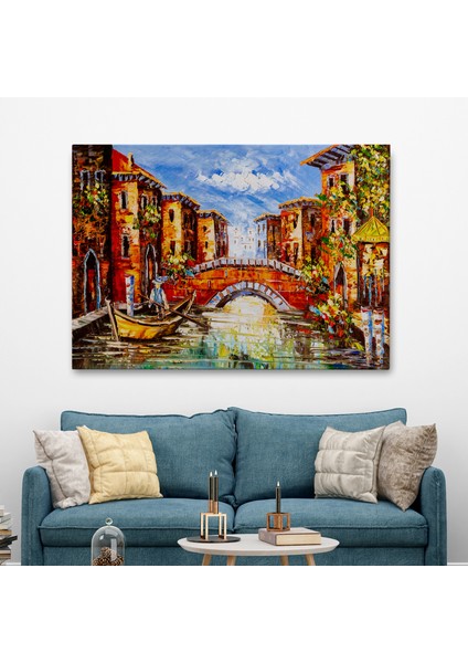 Venedik Italya Yağlı Boya Görünümlü TABLO-1201 fiyatları