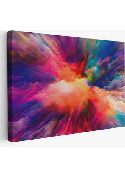 Yaratıcı Renkler Yağlıboya Görünüm Dekoratif Kanvas Duvar TABLOSU-3521