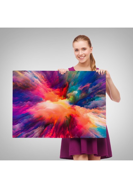 Yaratıcı Renkler Yağlıboya Görünüm Dekoratif Kanvas Duvar TABLOSU-3521 fırsatları